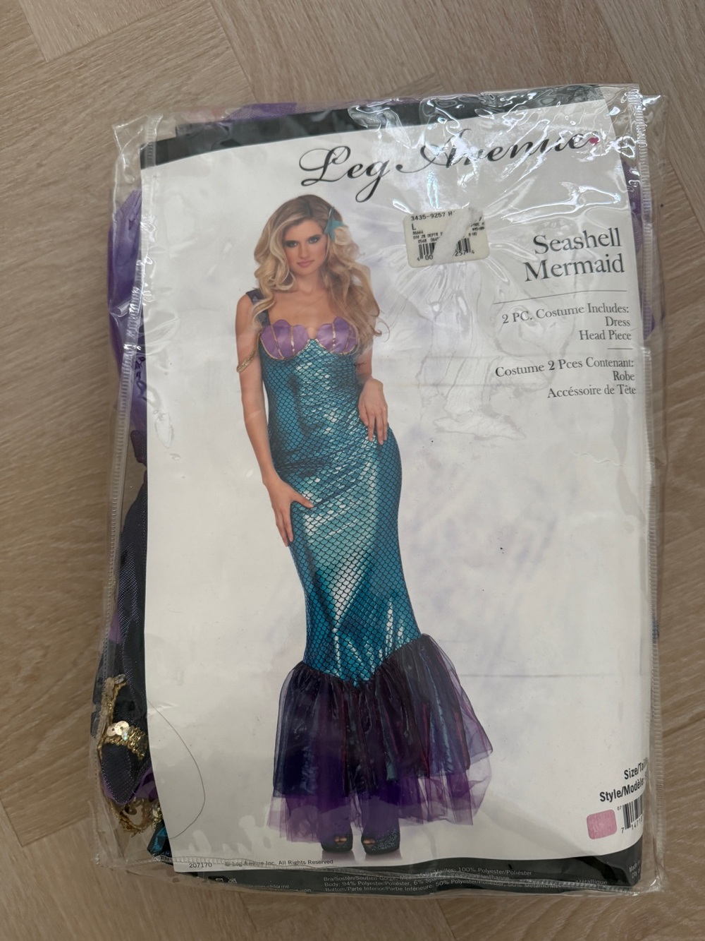 Leg Avenue Teal & Purple Seashell Mermaid Costume